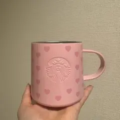 スターバックス　バレンタイン　2022 ステンレスマグ　ピンク414ml