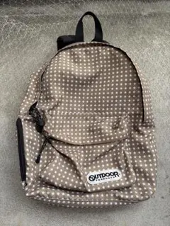 OUTDOOR 星柄リュック ベージュ