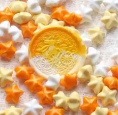 【再入荷】シーリングスタンプ ワックス　星型《イエローオレンジMIX》