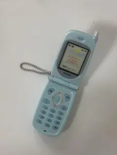 本当に録音再生！なつかしのガラケーマスコット ガチャ ライトブルー