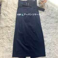 KBF アーバンリサーチ　ネイビー　ロングタイトスカート　M