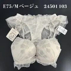 ベージュ　E75/M ナルエー　ブラショーツセット 24501 103のサムネイル