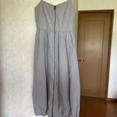 GUフロントジップバブルヘムワンピース