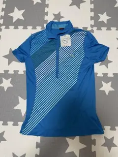 新品 PUMA GOLF ポロシャツ L DRYCELL 青のサムネイル