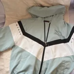 ライトブルー フード付きジャケット