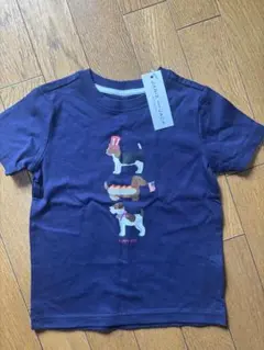 Janie and Jack ネイビー犬プリントTシャツ Sのサムネイル