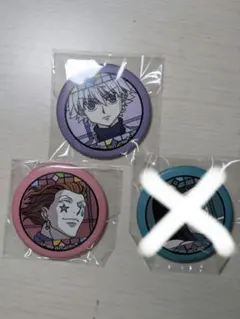 h×h 和紙缶バッチ キルア/ヒソカ 2点セット