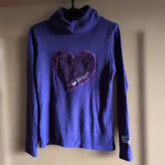 ダンスウィズ Dragon 紫タートルネック長袖トップス