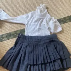 Tartine et Chocolat 長袖シャツとスカートセット 90