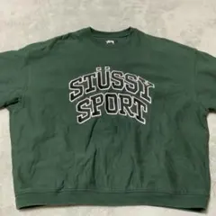 STÜSSY SPORT ダークグリーン STUSSYスウェット
