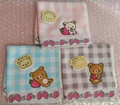 新商品★3枚セット■リラックマ ミニハンカチ セットのサムネイル