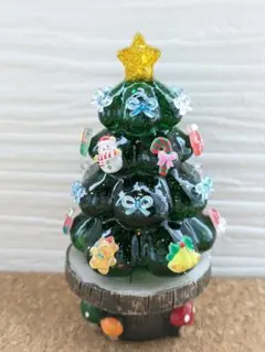 グリーンクォーツのクリスマスツリー形オルゴナイト☆