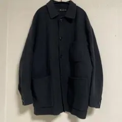UNIQLO+Jウールブレンドオーバーサイズシャツジャケット ダークグレー
