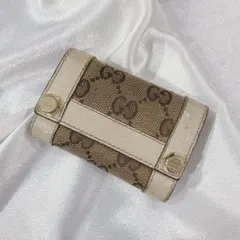 【GUCCI】キーケース5連／GGキャンバス《気まぐれセール価格》