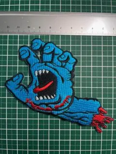 刺繡アイロンワッペン●SantaCuruz●ブルー