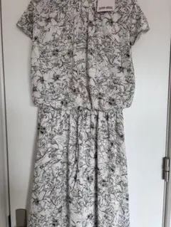 SUNNY HOUSE 花柄 半袖ワンピース Lサイズ 新品