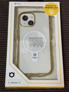 iFace クリアケース　iPhone15 透明　箱あり