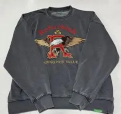 Refurbish エンブレムプリント トレーナー