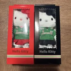 未開封！セブンイレブン限定 ハローキティ ぬいぐるみ 赤黒2種セット