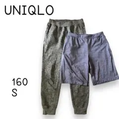 UNIQLO ユニクロ キッズ スウェットパンツ ハーフパンツ 夏 ドライ