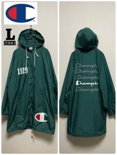 Champion チャンピオン ロングコーチジャケット 緑 ナイロンパーカー