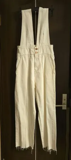 ZARAアイボリー サロペット オーバーオール