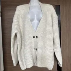ZARAカーディガン Mクリーム