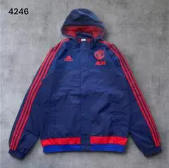 adidas アディダス ナイロンジャケット L マンチェスターユナイテッド