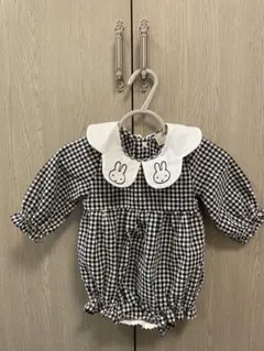 ミッフィー　ロンパース　petitmain プティマイン　70