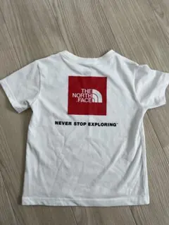 THE NORTH FACE ホワイト Tシャツ　スクエアロゴ　半袖　120cm