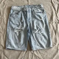 デニムハーフパンツ　150cm