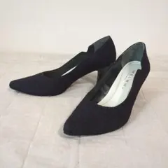 MELMO ポインテッドトゥ　デザインパンプス　23.5 日本製