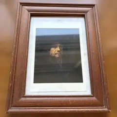 木製クラシックフォトフレーム　レンブラント自画像付き