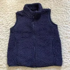 UNIQLOキッズ　フリースベスト 140cm ネイビー