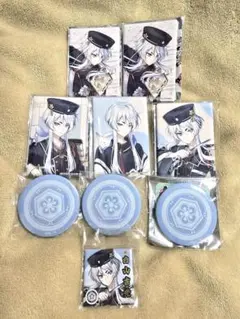 d*9様 刀剣乱舞 白山吉光 スクエア缶バッジ 紋缶バッジ