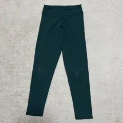 Linda worksダークグリーン ストレッチスリムフィットヨガパンツ Ｍ寸