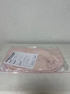 キャラクター刺繍付きピンクトートバッグ