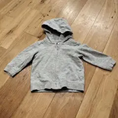 H&M グレー フード付きトレーナー 6-9M