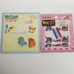 ポケットモンスター ネームラベル ボタンまとめ売り ドラゴンボールZ 材料