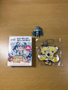 雪ミク 2014 キーホルダー ラバーストラップ 鏡音リン 鏡音レン