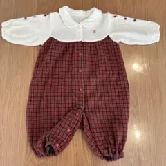 257.familiar ロンパース　50-60サイズ　長袖