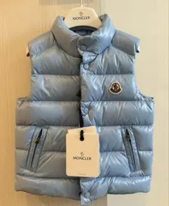 【新品未使用】モンクレール　ベスト 2A 92cm ライトブルー