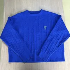 Yale University クルーネックニット 青