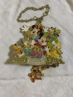 ミッキー 40周年記念 キーホルダー　未使用