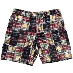 ハーフパンツ ST.JOHN'S BAY パッチワーク ショーツ 36 古着