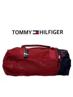 TOMMY HILFIGER トミーヒルフィガー ボストンバッグ レッド