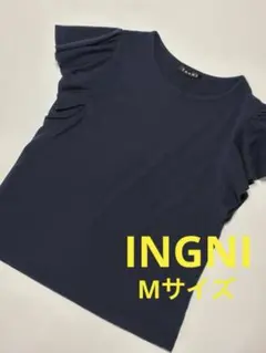 【美品】イング♡INGNI カットソー フリル袖 ネイビー Mサイズ