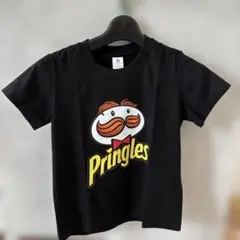 子供110 黒Tシャツ プリングルズ ブラックTシャツ 110 おしゃれ 新品