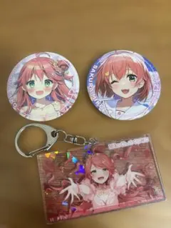 さくらみこ　缶バッチ＆アクリルキーホルダー