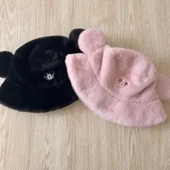 ディズニー バケハ ピンク＆黒